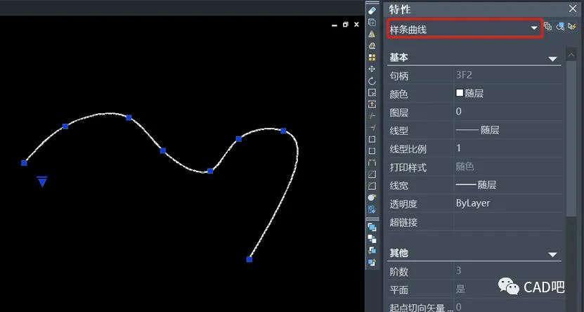 CAD教程 | 使用CAD2023样条曲线拟合工具