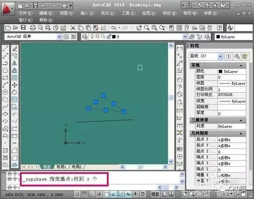 CAD教程 | 使用CAD2023基点复制的技巧